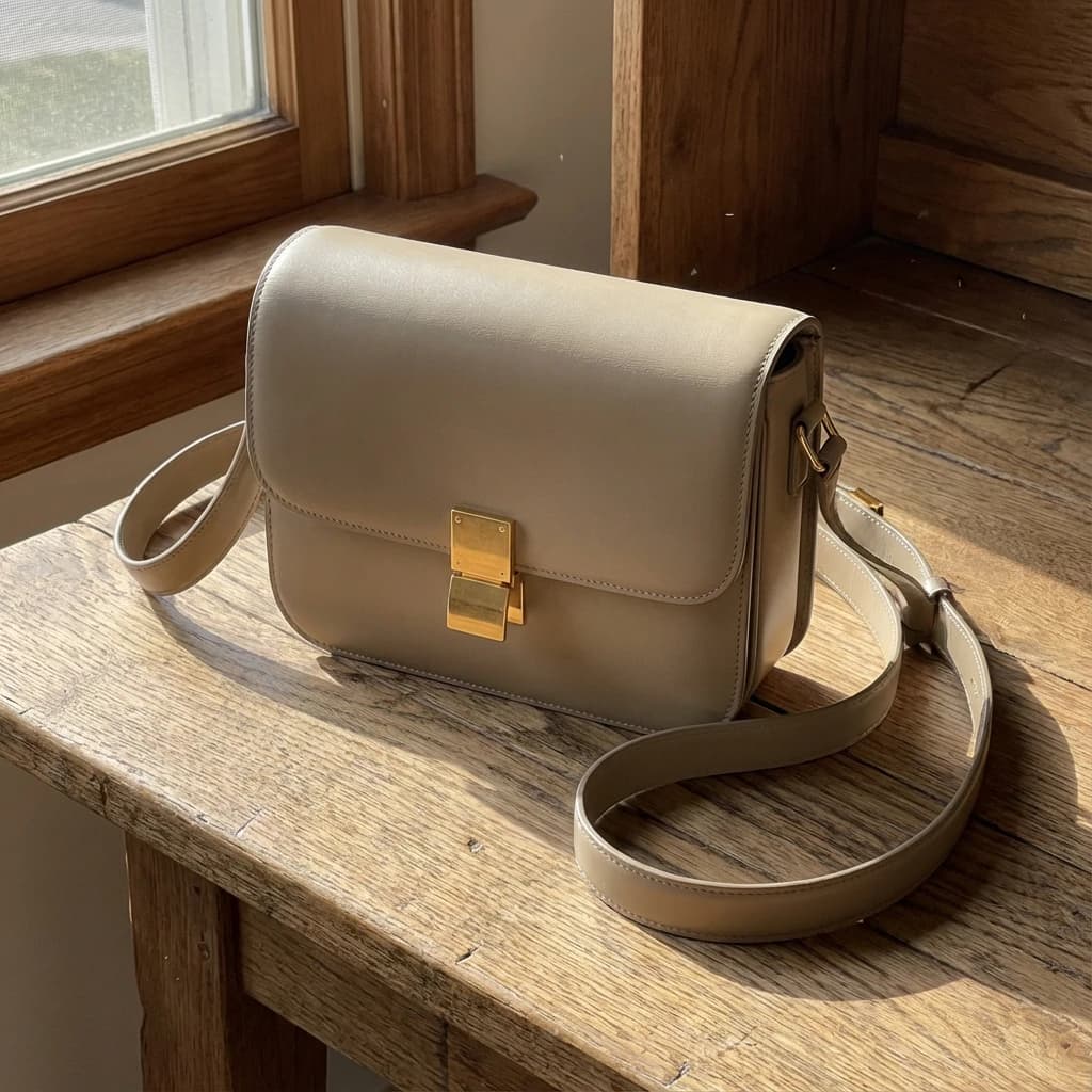 Tote on desk